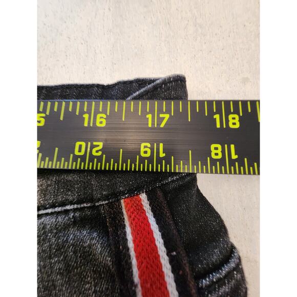 Kilogram Black Wash Denim Jeans Splattered Paint SZ 38 - Picture 5 of 13